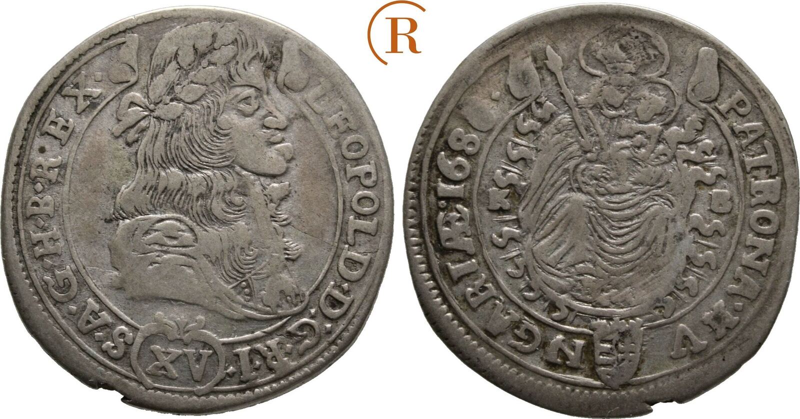 Habsburg: 15 Kreuzer Kremnitz 1680 KB Leopold I, 1657-1705: VF | MA-Shops