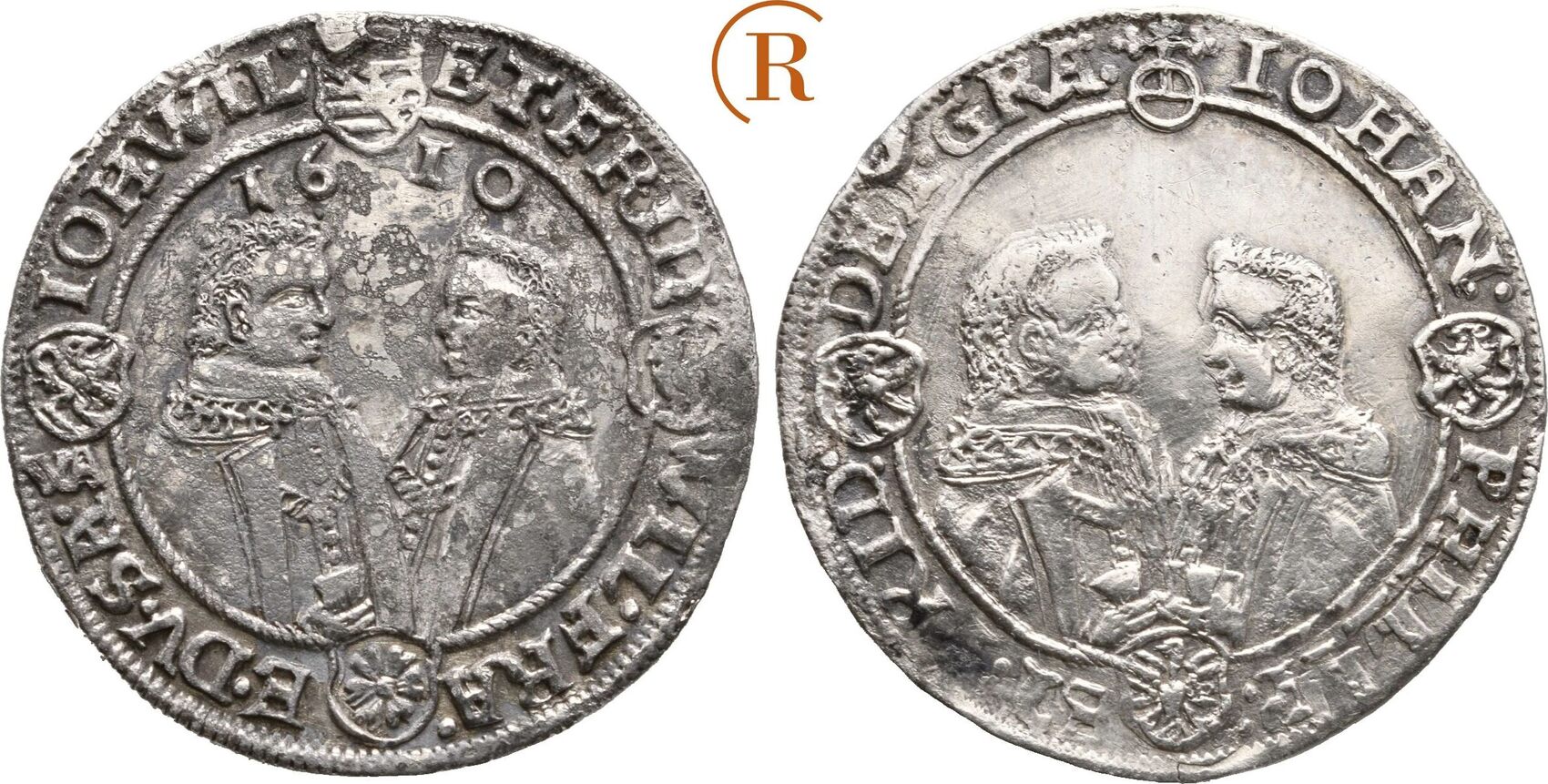 Sachsen Altenburg 1/4 Taler Saalfeld 1610 Johann Philipp, Friedrich