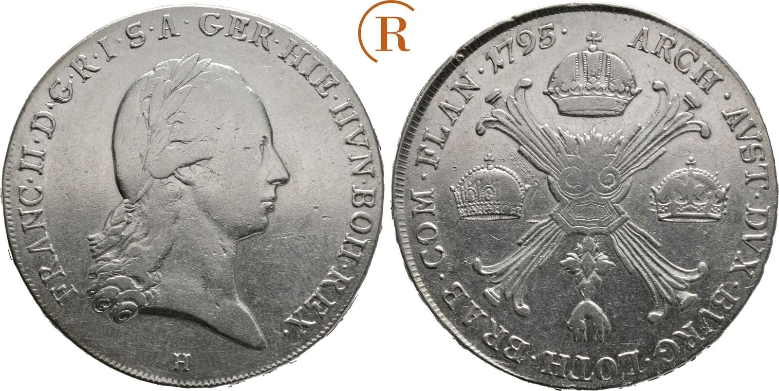 Kunstrichtung Zwischen 1795 Und 1835 Habsburg: Kronentaler Günzburg 1795 H Franz II, 1792-1835: VF+ | MA-Shops