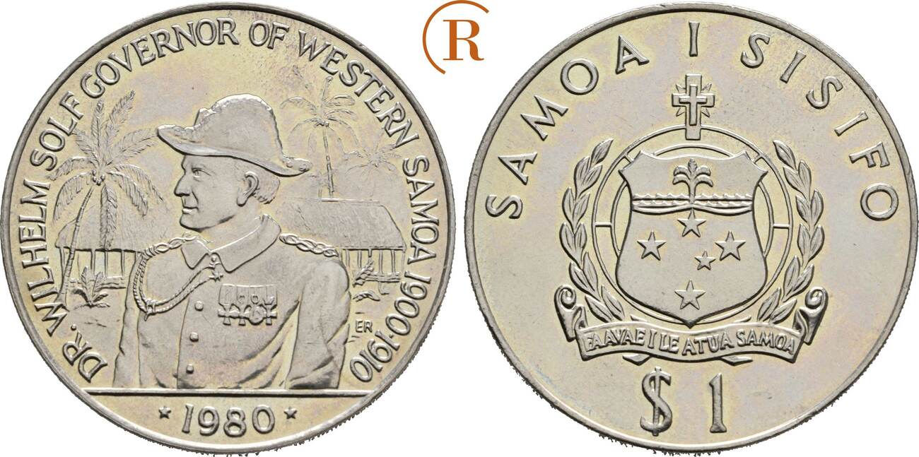 Samoa: 1 Tala ( Dollar ) 1980 CH UNC | MA-Shops