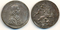 Köln Erzbistum: Versilberte Bronzemedaille von P.H. Müller. Joseph Klemens von Bayern, 1688-1702: -