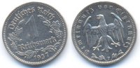 Drittes Reich 1 Reichsmark Drittes Reich: 1 Reichsmark 1937 F -