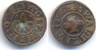 Waldeck Grafschaft: Pfennig Eisenberg mit Gegenstempel Philipp, Johann und Volrad, 1638-1640: -