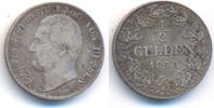 Hessen Darmstadt: 1/2 Gulden Ludwig II, 1830-1848: -