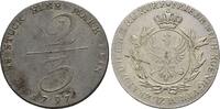 Brandenburg Preussen: 2/3 Taler Berlin, Handelsgulden Friedrich Wilhelm III, 1797-1840: -
