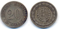 Kaiserreich: Kleinmünzen. 20 Pfennig -