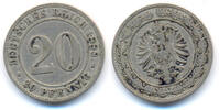 Kaiserreich: Kleinmünzen. 20 Pfennig -