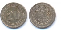 Kaiserreich: Kleinmünzen. 20 Pfennig -