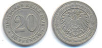 Kaiserreich: Kleinmünzen. 20 Pfennig -