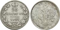 Russland: 25 Kopeken St. Petersburg Nikolaus I, 1825-1855: -