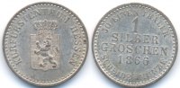 Hessen Kassel: Friedrich Wilhelm I., 1847-1866. 1 Silbergroschen -