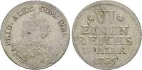 Wied Neuwied: 1/6 Taler Johann Friedrich Alexander, 1737-1791: -
