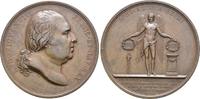 Italien Neapel: Bronzemedaille von Andrieu, auf die Hochzeit Franz I. von Bourbon, 1825-1830: -