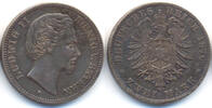 Bayern: 2 Mark Ludwig II., 1864-1886. -