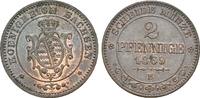 Sachsen: 2 Pfennig Johann, 1854-1873: -