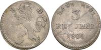 Hessen Darmstadt: 3 Kreuzer Ludwig X, 1790-1806: -