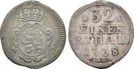 Hessen Kassel: 1/32 Taler ( Albus ) Friedrich I, 1730-1751: -