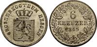 Hessen Darmstadt: 6 Kreuzer Ludwig III, 1848-1877: -