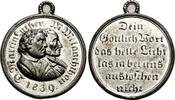Sachsen: Zinnmedaille auf die Reformation Friedrich August II., 1836-1854: -