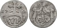 Sachsen Weimar Eisenach: 6 Pfennig unedierte variante Anna Amalia, 1758-1775: -