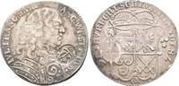 Sachsen Lauenburg: 2/3 Taler mit Gegenstempel Fränkischer Kreis Julius Franz, 1666-1689: -