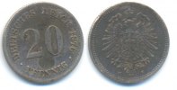 Kaiserreich: Kleinmünzen. 20 Pfennig -