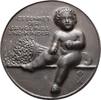 Weltkrieg und Inflation: Einseitige Eisengussmedaille -