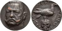 Deutschland Kaiserreich versilberte Bronzemedaille Paul v. Hindenburg 1847-1934 -