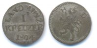 Hessen Darmstadt: Ludwig X., 1790-1806. 1 Kreuzer -