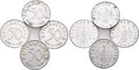 Deutschland 3.Reich 50 Reichspfennige Lot 4 Stück -