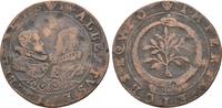 Niederlande spanische Niederlande Kupferjeton Albert und Isabella 1598-1621 -