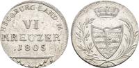 Sachsen Coburg Saalfeld 6 Kreuzer Franz Friedrich Anton 1800-1806 -