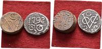 Niederlande Ostindien Lot 2 Stück Ost Indische Kompanie -