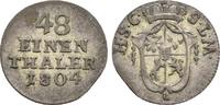 Sachsen Coburg Saalfeld: 1/48 Taler Franz, 1800-1806: -