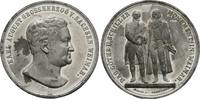 Sachsen Weimar: Zinnmedaille von Sebald / Drentwett Carl Alexander, 1853-1901: -