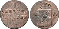 Würzburg Grossherzogtum: 1/4 Kreuzer Ferdinand von Österreich, 1806-1814: -
