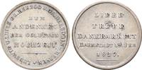 Hessen Darmstadt: Silbermedaille a.d. Goldene Hochzeit Ludwig I, 1806-1830: -