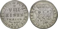 Hessen Kassel: 1/8 Taler Karl, 1670-1730: -