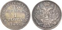 Polen: 15 Kopeken Warschau Nikolaus I. von Russland, 1825-1855: -