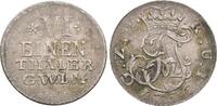 Wied Neuwied: 1/6 Taler Johann Friedrich Alexander, 1737-1791: -