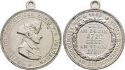 Preussen: Versilberte Bronzemedaille a. seinen 100. Todestag Wilhelm I, 1861-1888: -