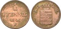 Sachsen: 1 Pfennig Friedrich August II, 1836-1854: -