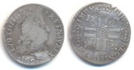 Frankreich 1/4 Ecu 1691 Rouen überprägt auf 1641 -