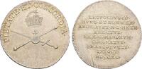 Habsburg: Silberabschlag von den Stempeln des 3/4 Dukaten Leopold II, 1790-1792: -