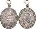 Nürnberg Stadt: Hochovale Weißmetallmedaille -