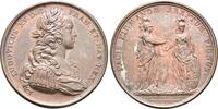 Frankreich: Bronzemedaille von Vievier Ludwig XV, 1715-1774: -