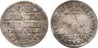 Stolberg: 1/48 Taler Ausbeute Feinsilber Christoph Friedrich und Jost Christian, 1704-1738: -