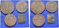 Niederlande: Lot 4 Marken, Zeichen oder Jetons -
