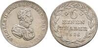 Hessen Kassel: 1/6 Taler Wilhelm II, 1821-1847: -