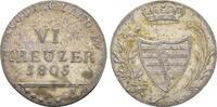 Sachsen Coburg Saalfeld: 6 Kreuzer Franz, 1800-1806: -